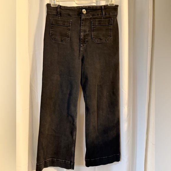 Pilcro The Skipper Black Jeans | Cropped Flare | Size 29 - Picture 2 of 11